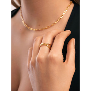 Anillo Story Baño Oro