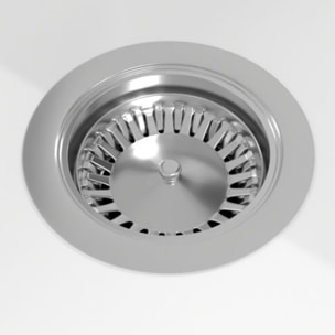 Evier 1 bac 100 x 51 cm Architectura 60 Blanc vidage automatique inclus