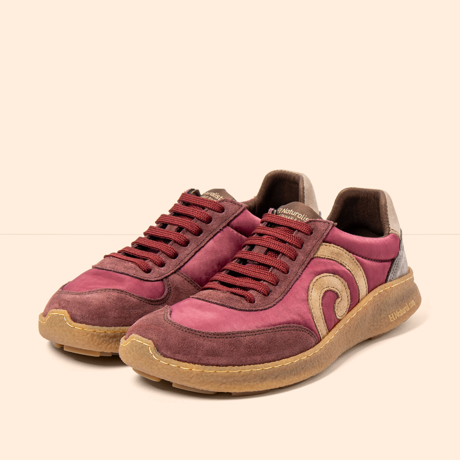 Zapatos N5435A MULTI MATERIAL MULTI WINE/OROEL color Multi wine