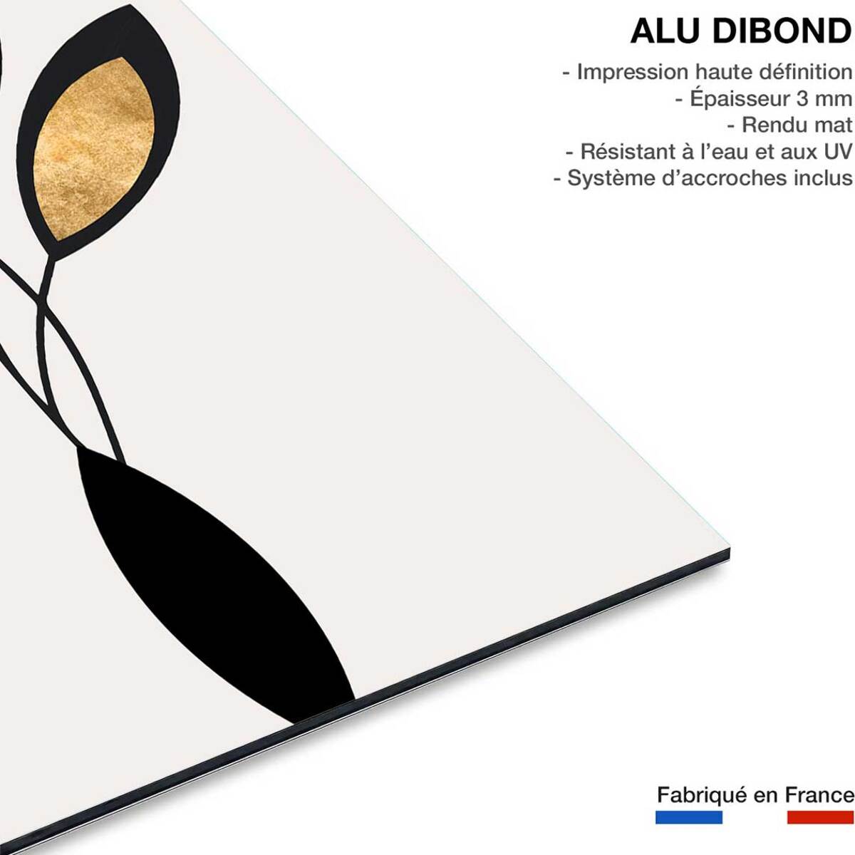 Tableau bouquet de bronze Tableau alu Dibond