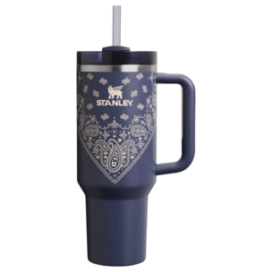 Botella de agua Isotermica - 1,18L - QUENCHER® H2.O FLOWSTATE™ TUMBLER - Blue Corn Paisley
