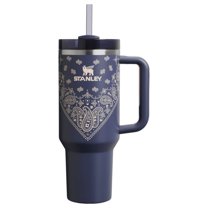 Botella de agua Isotermica - 1,18L - QUENCHER® H2.O FLOWSTATE™ TUMBLER - Blue Corn Paisley