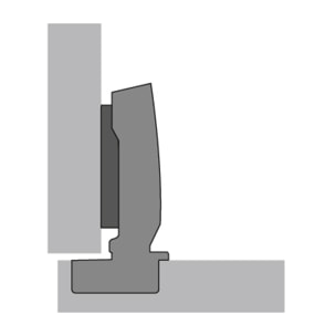 Charnière HETTICH Sensys 8631i - Base 12,5 mm TH 52 - À visser - 9090260