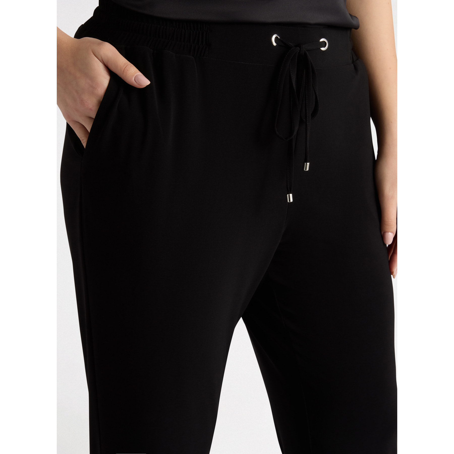Fiorella Rubino - Pantalones joggers de tejido de punto - Negro