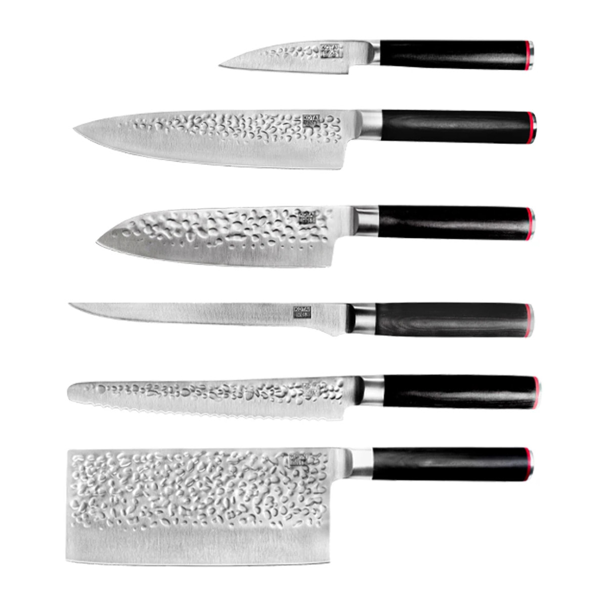 Set complet de couteaux (6 pièces) - Collection Pakka