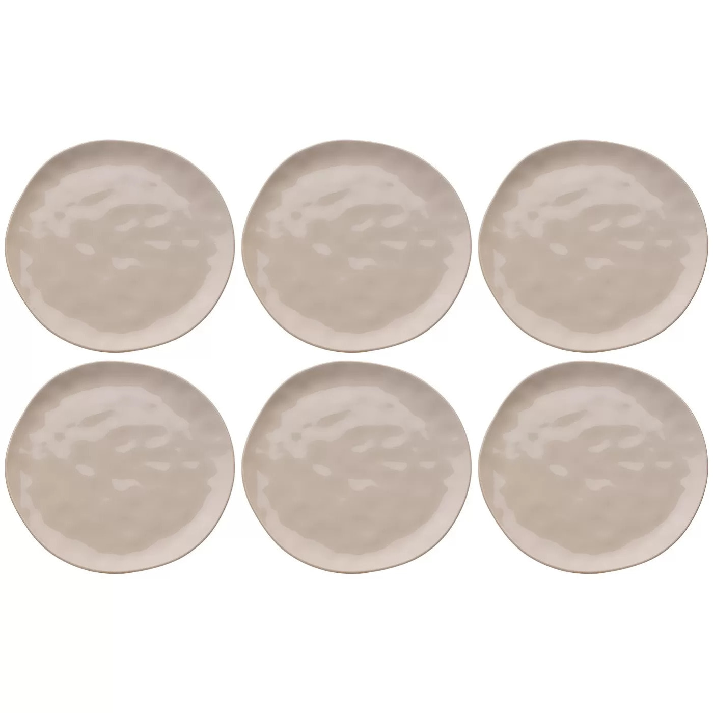 Assiettes Organic 26cm crème set de 6 Kare Design