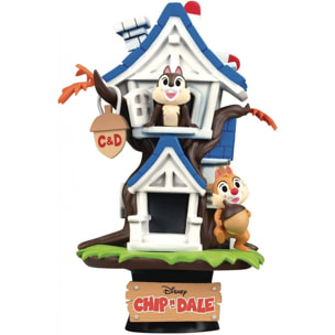 Chip e Chop Disney Figura Casa sull'Albero Diorama 16 cm Beast Kingdom