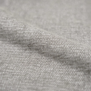 Chaise en tissu beige chiné et pieds noirs - Milly