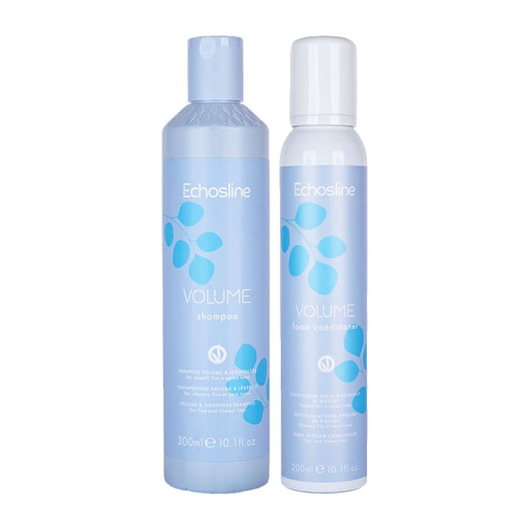 ECHOSLINE Kit Volume Shampoo 300ml + Foam Conditioner 200ml