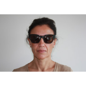 Gafas de sol OCEAN ORLEANS - Frente marrón brillante con patillas care / Marrón