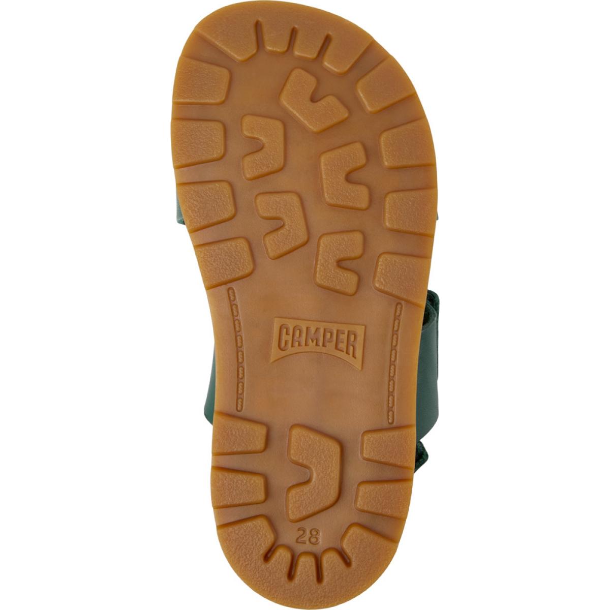 CAMPER Brutus - Sandalias Verde Infantil Unisex