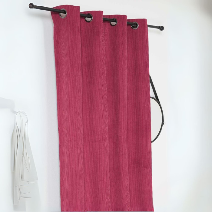 Rideau obscurcissant et isolant en velours côtelé - Violet