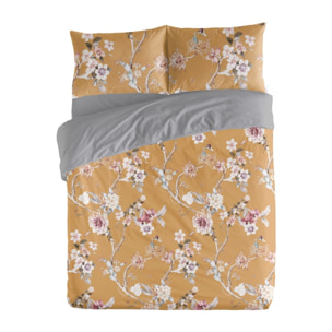 Housse de couette saori ocre