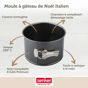 Moule à panettone à charnière 18 cm Zenker Black Metallic