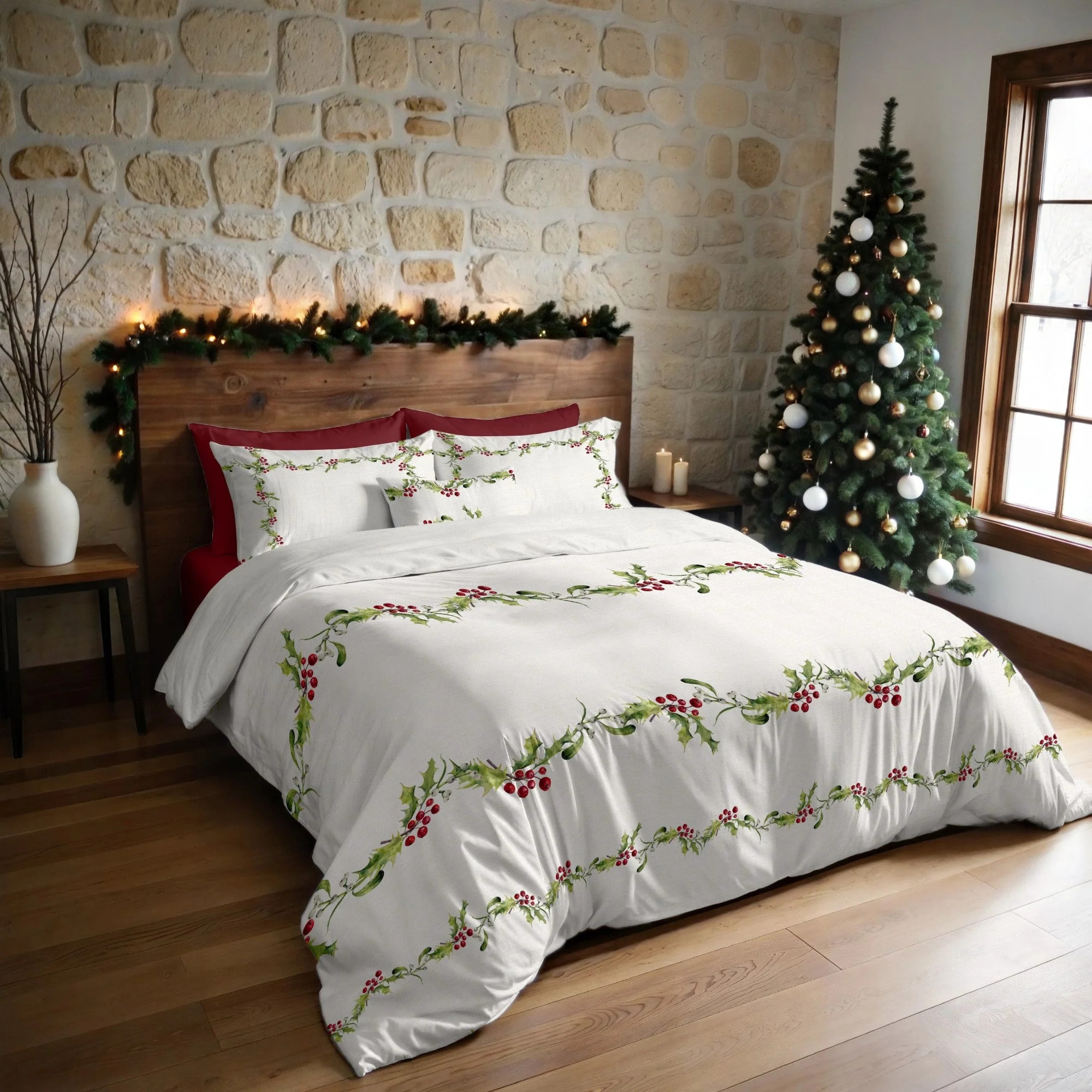 Housse de couette avec boutons-pression Holly