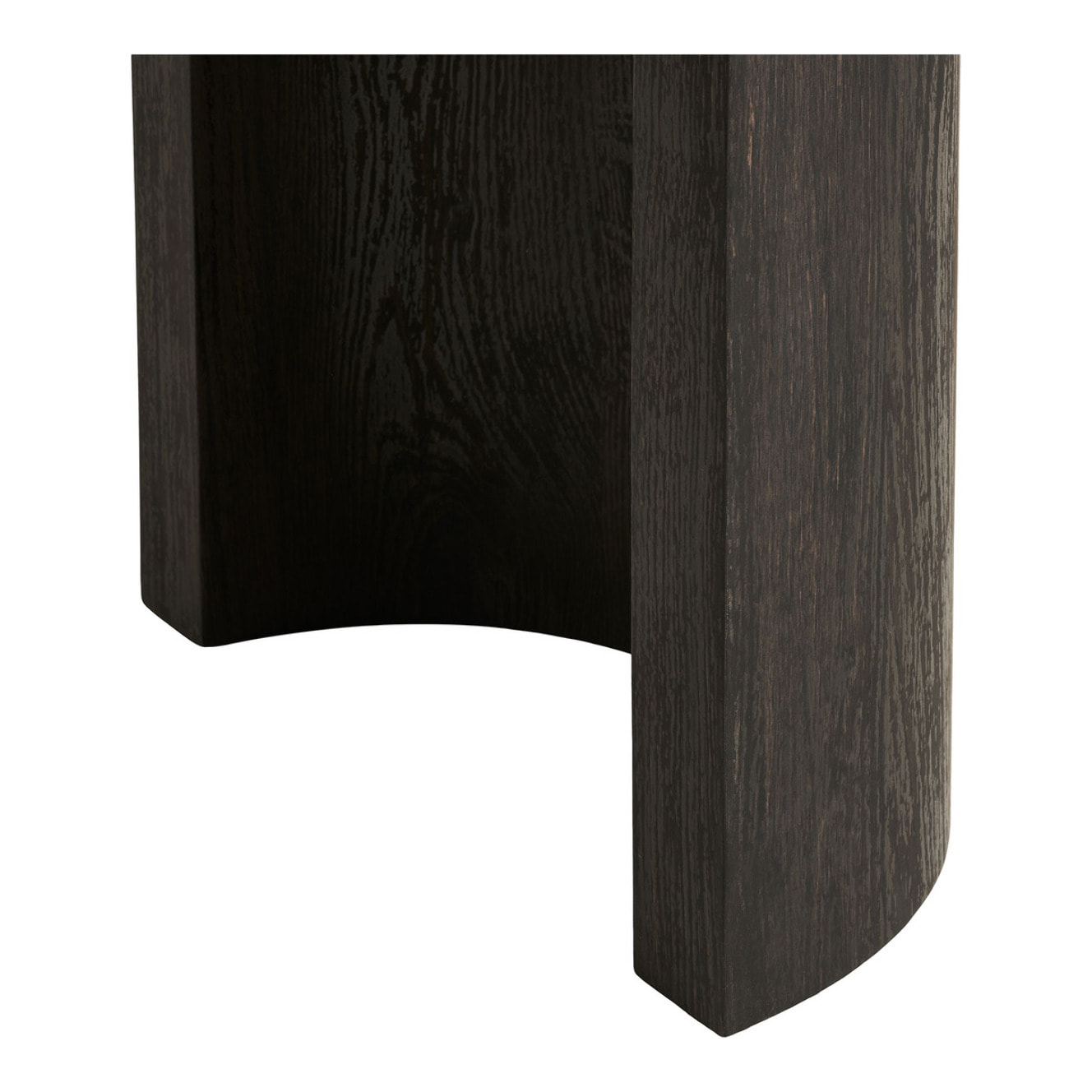 Consolle Bibione in MDF marrone scuro con gambe in legno 114x38x75 cm