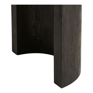 Consolle Bibione in MDF marrone scuro con gambe in legno 114x38x75 cm