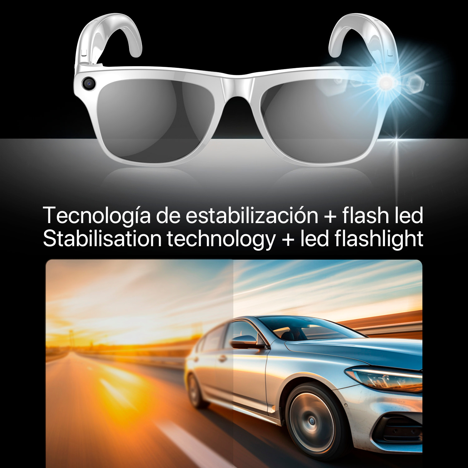 Gafas inteligentes XK OEN, cámara integrada, control de música, inteligencia artificial, traducción de idiomas en tiempo real.