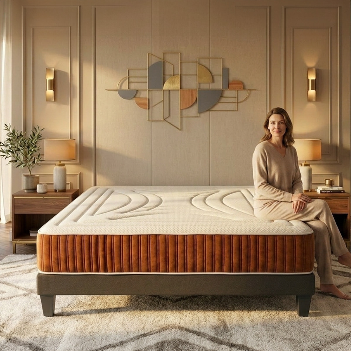 Ensemble Jacobin 2 places | Matelas Memoire de forme avec sommier en bois