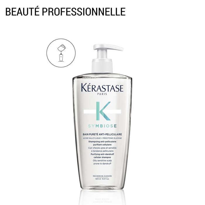 Symbiose - Shampoing anti-pelliculaire purifiant pour cuir chevelu gras et sensible