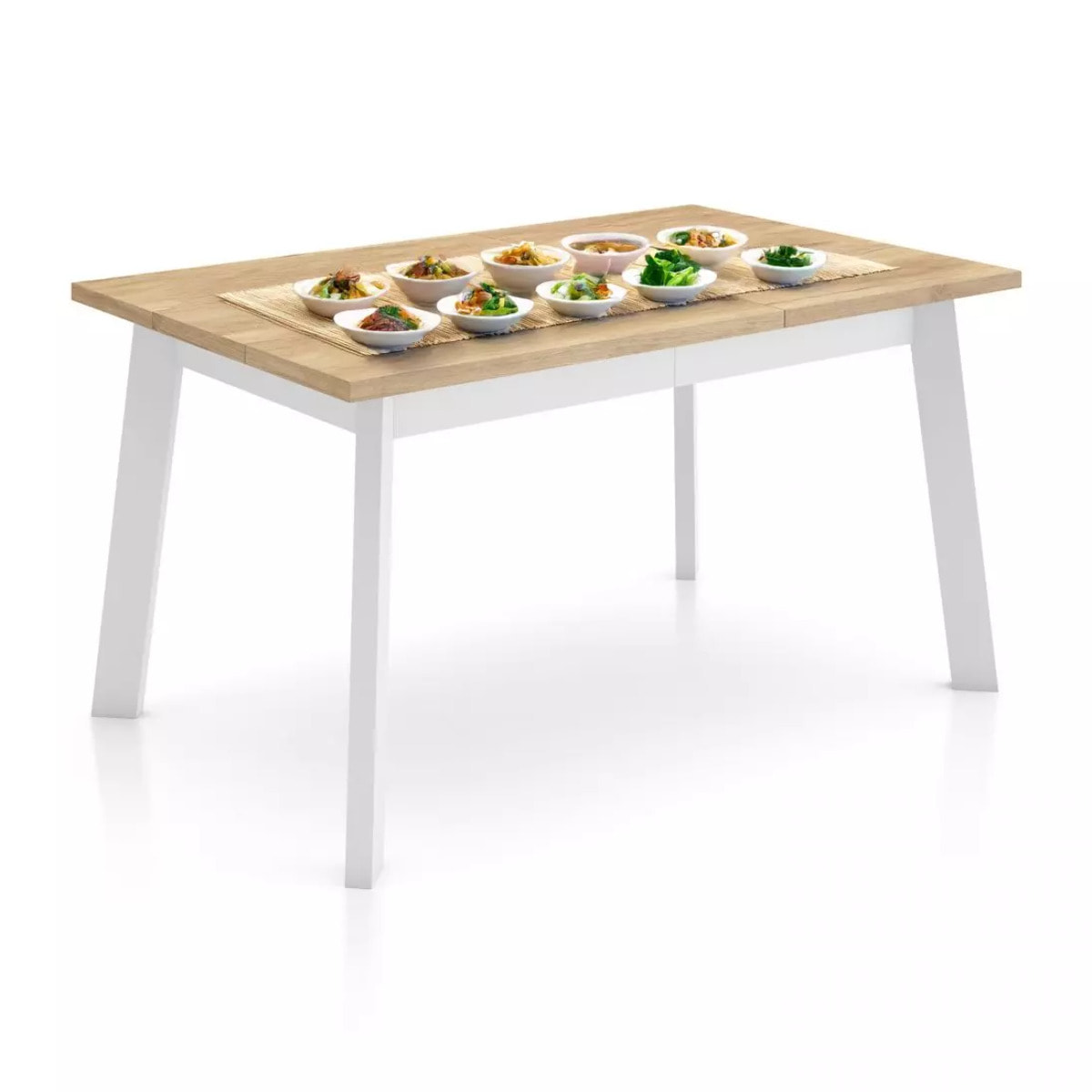 Mesa de comedor Naira 140 Roble Blanco