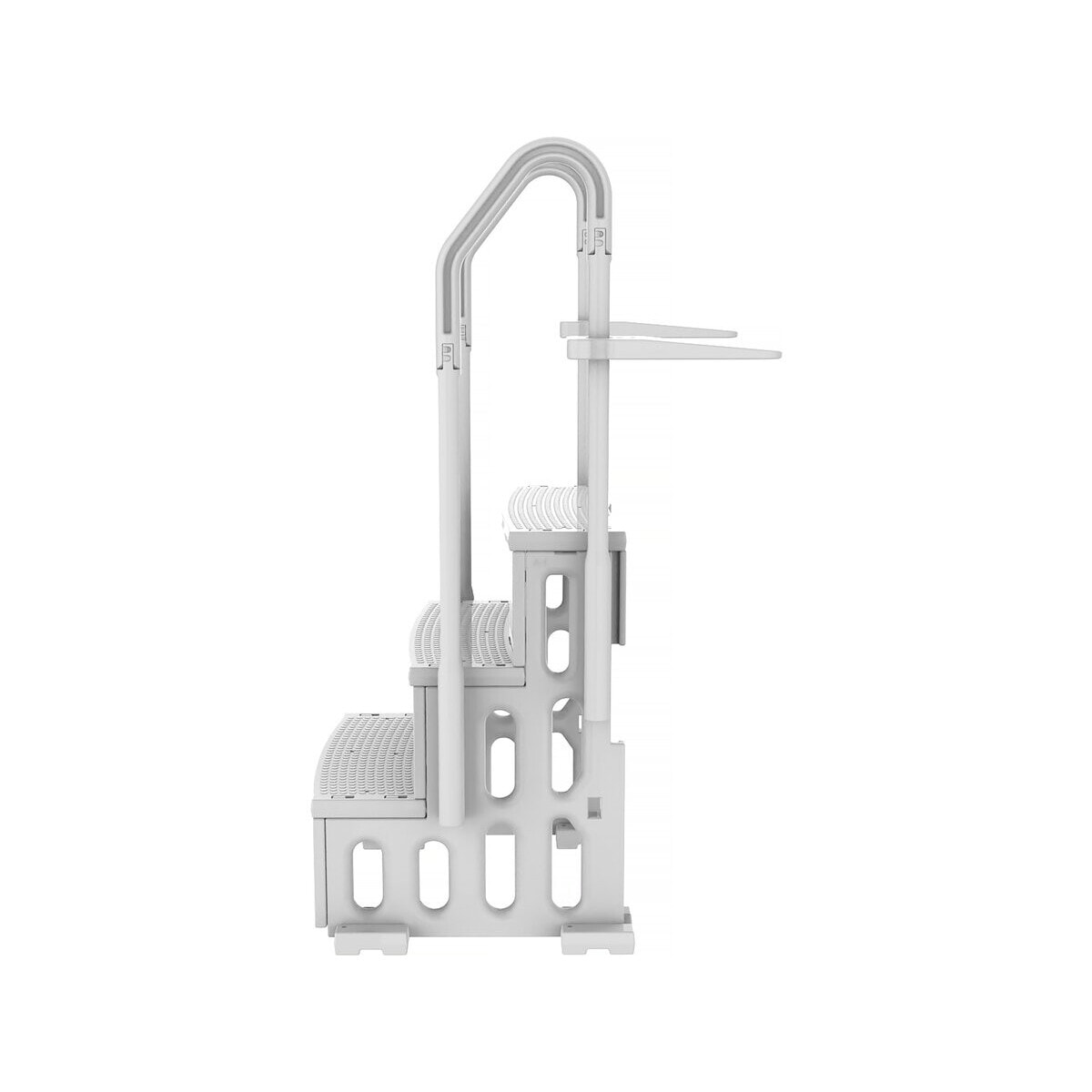 Escalier simple de piscine "Nathan" - 3 marches - en plastique
