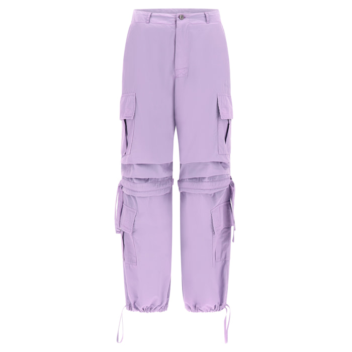 Pantaloni cargo con doppie tasche e coulisse intermedia