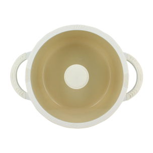 Faitout 24cm en aluminium recyclé crème - tous feux PURE
