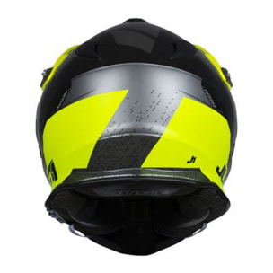 CASCO JUST1 J34 PRO OUTERSPACE BLACK - TITANIUM - YELLOW FLUO