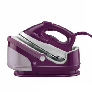 H.Koenig V8 Centro de Planchado a Vapor 2400 W | 8 Bares Alta Presión | Vapor Continuo 100 g/min | Suela