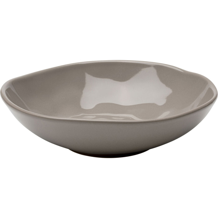 Assiettes creuses Organic 22cm taupe set de 6 Kare Design