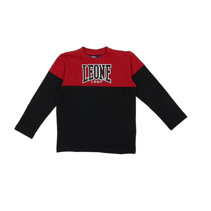Camiseta infantil de manga larga bicolor horizontal Junior Class