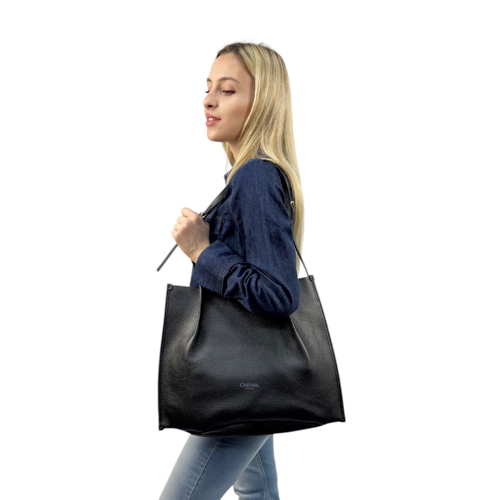 Borsa a spalla Cheval Firenze Margherita Nero