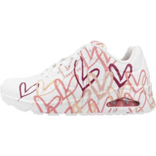 Sneakers De  Mujer Uno-spread The Love Blanco