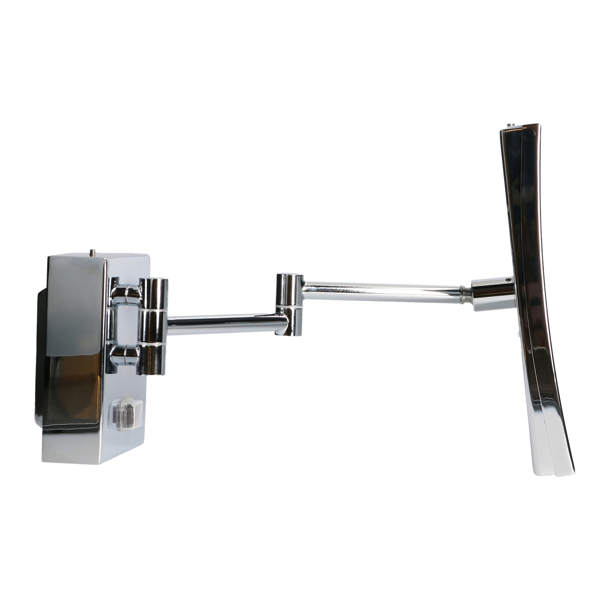 LEDS C4 Espejo de Aumento para Maquillaje con Luz LED. Espejo Retroiluminado para Baño con Brazo Extendible y Ajustable. Cromo