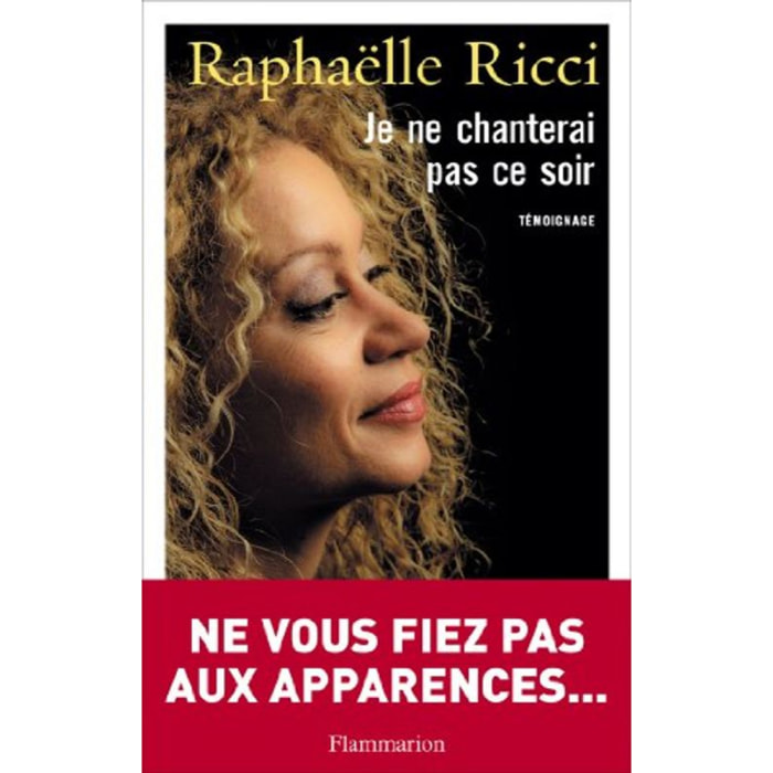 Ricci, Raphaëlle | Je ne chanterai pas ce soir | Livre d'occasion