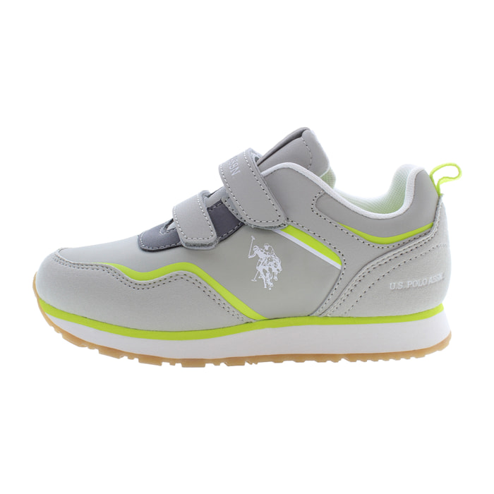 Sneakers U.S. Polo Assn Light Gray-Light Green