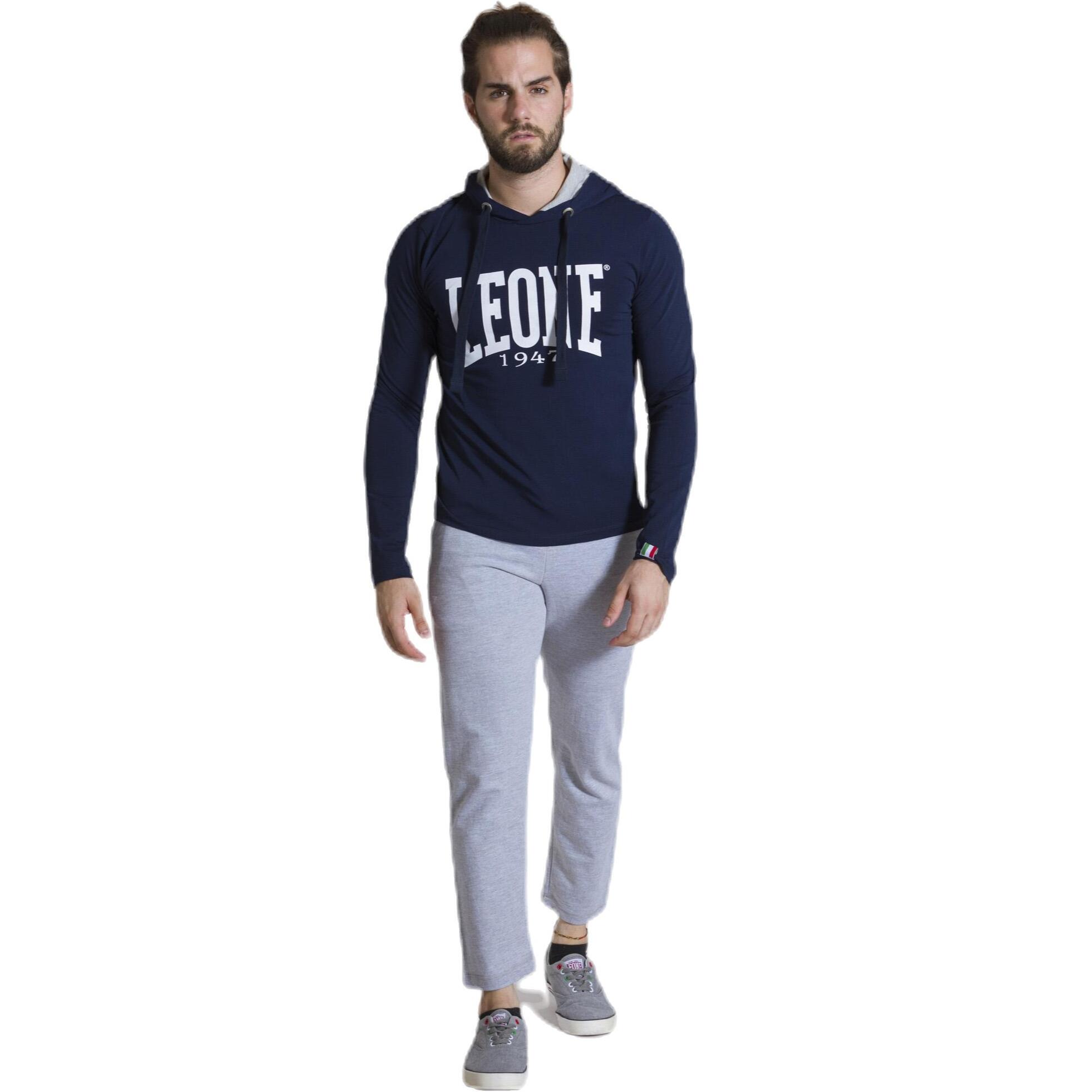 Camiseta de manga larga con capucha para hombre Leone 1947 Apparel