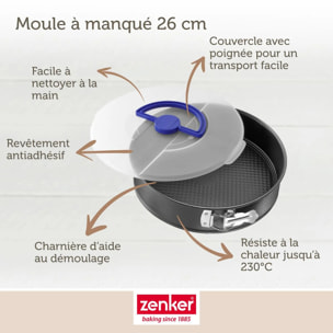 Set de 4 ustensiles de pâtisserie moule à manqué bol et spatule Collection Zenker pure