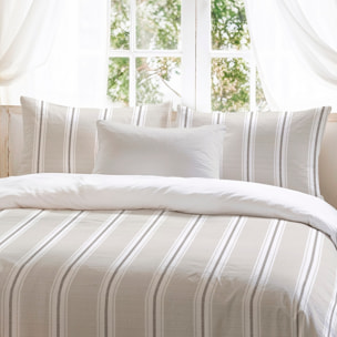 Taie d'oreiller beige Samara