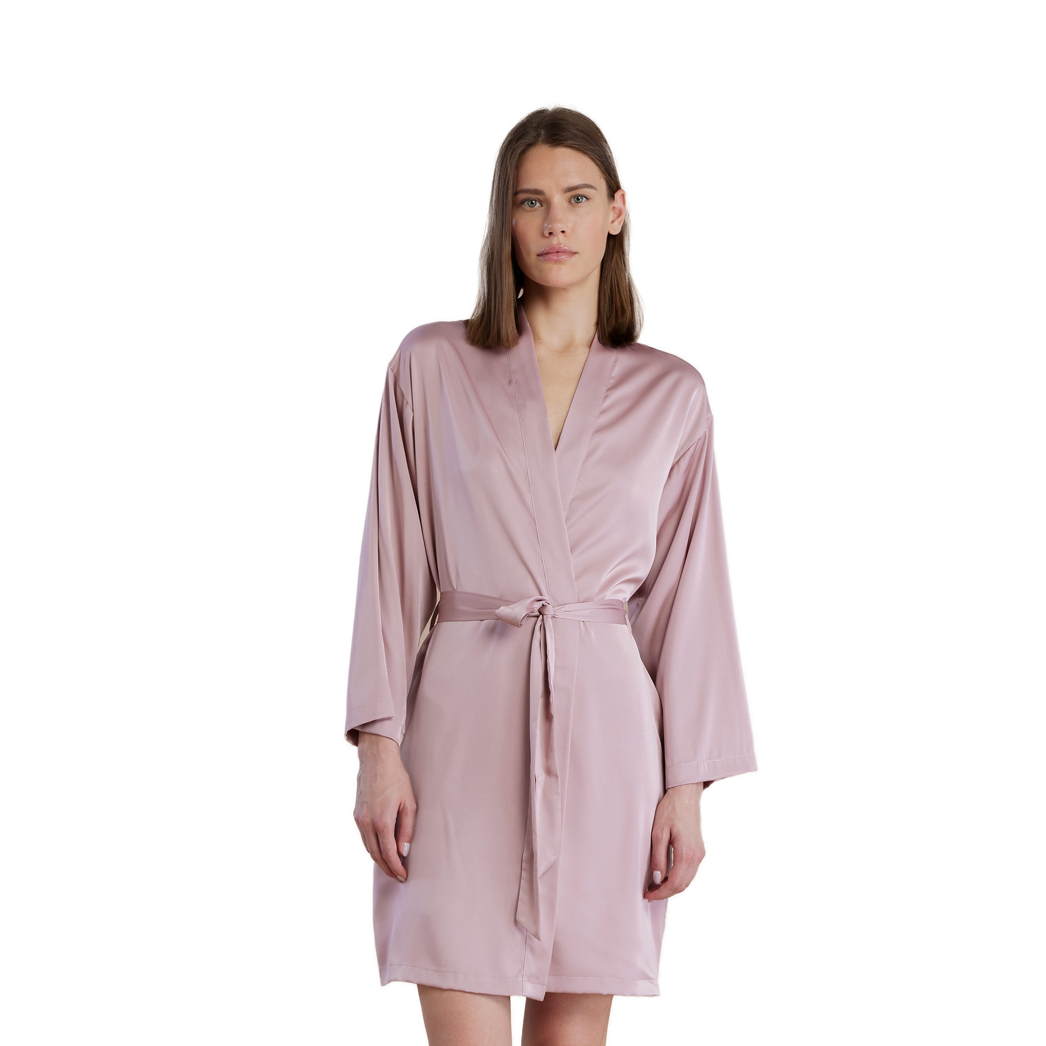 Vestaglia in raso con maniche lunghe e cintura articolo pleasure Noidinotte