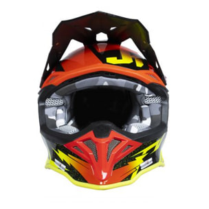 CASCO JUST1 J39 POSEIDON BLACK- YELLOW FLUO-RED