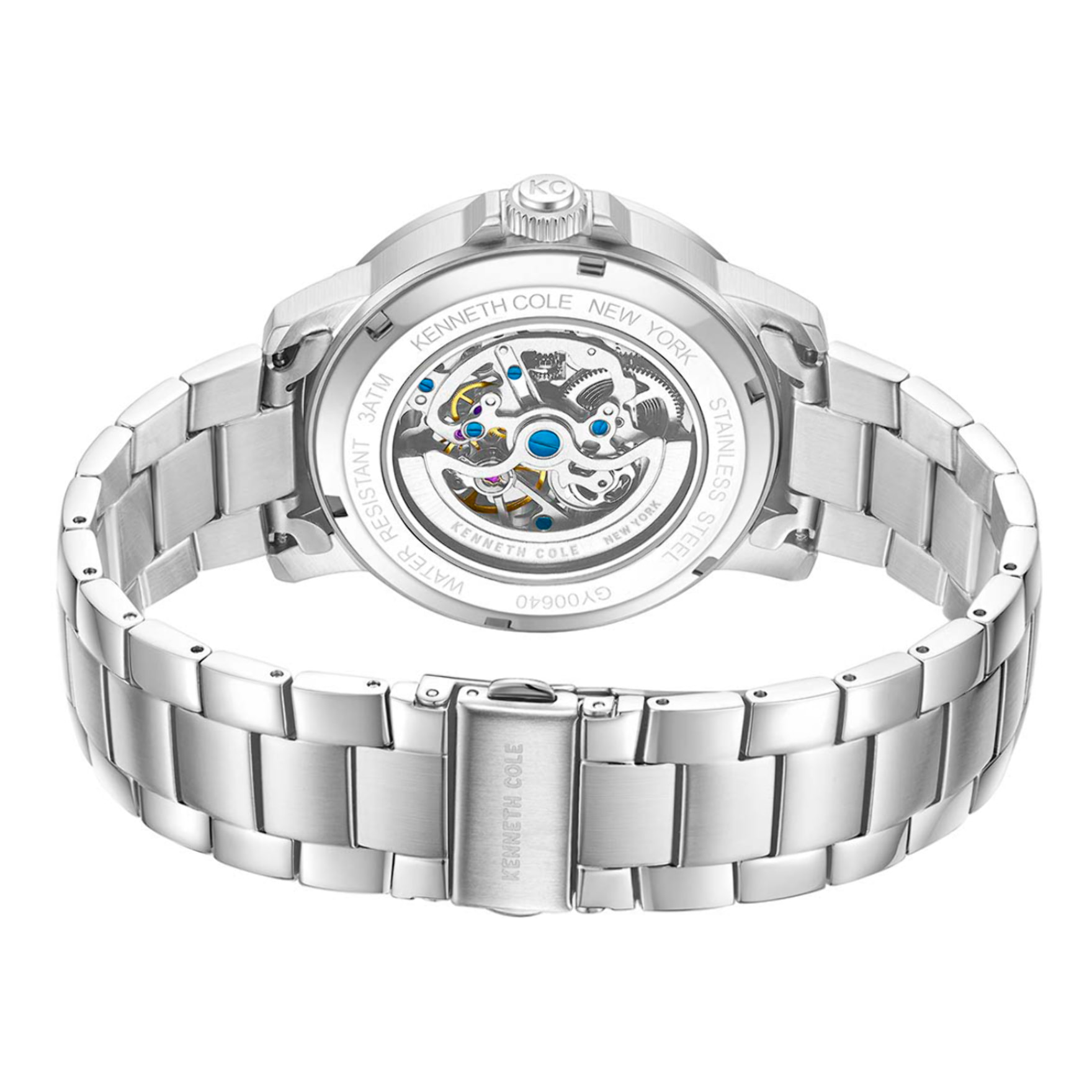 Reloj Kenneth Cole KCWGY0064002 Hombre Analogico Automatico con Correa de Acero inoxidable