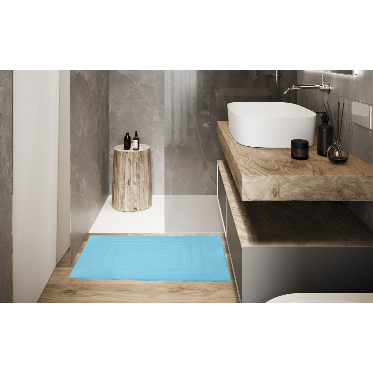 TAPPETO BAGNO SOPHIE TURCHESE