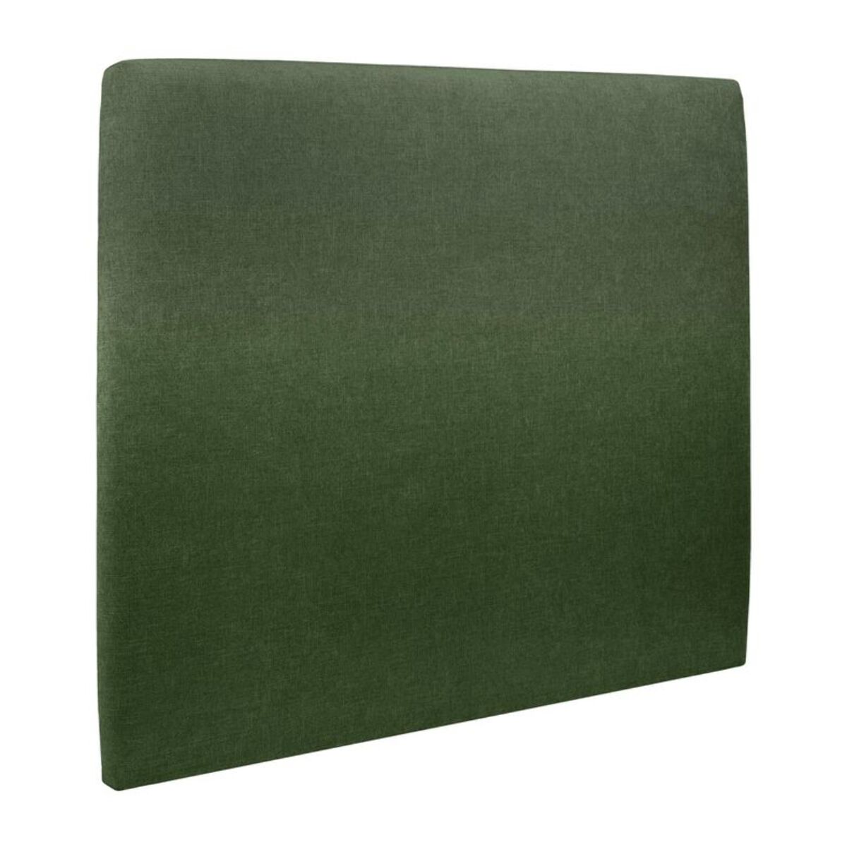 Lit avec sommier et tête de lit lisse - Toile nattée au style contemporain - Adapté à tous les matelas, montage rapide - Design épuré - Hauteur Totale : 39 cm
