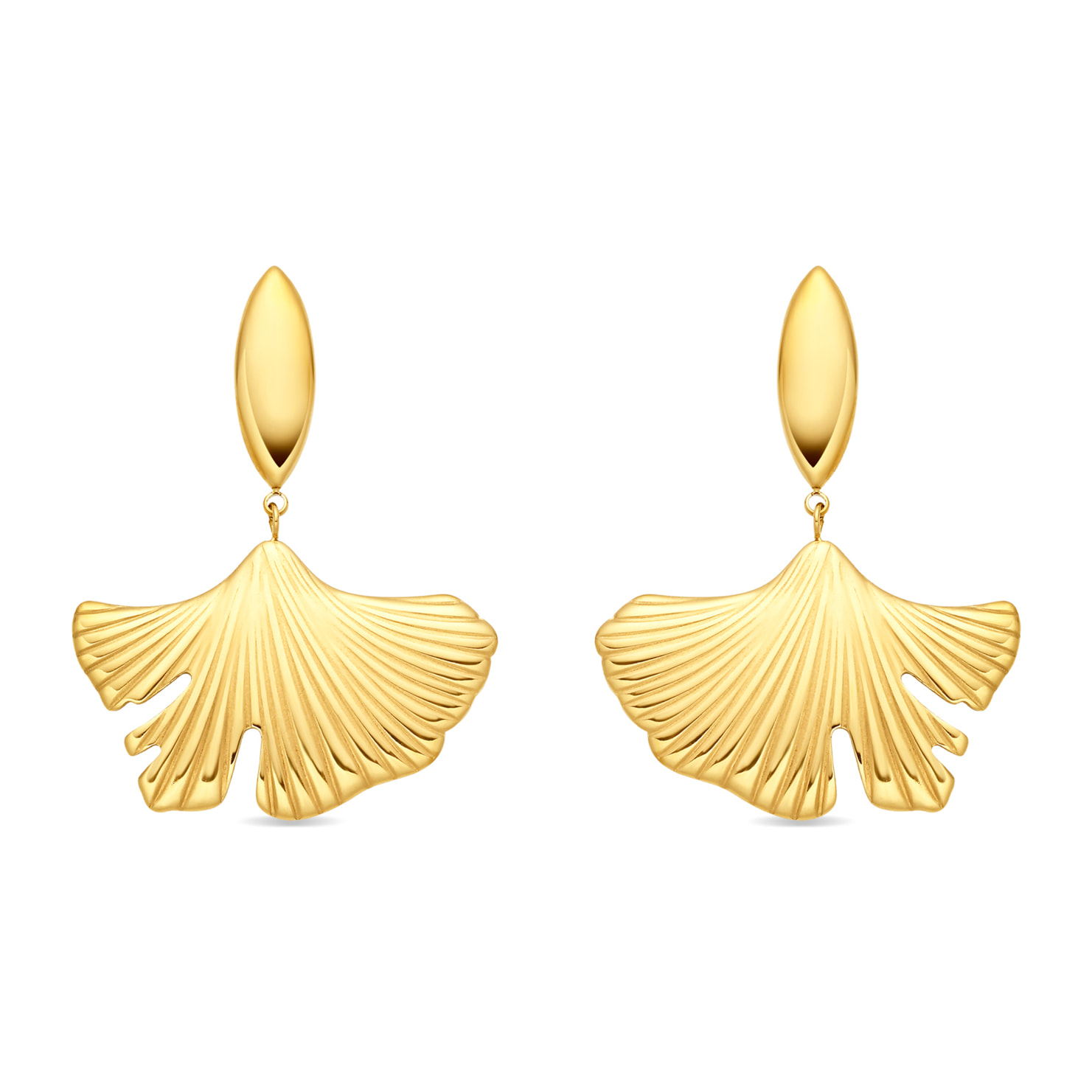 Pendientes Bese acabado oro amarillo 18k