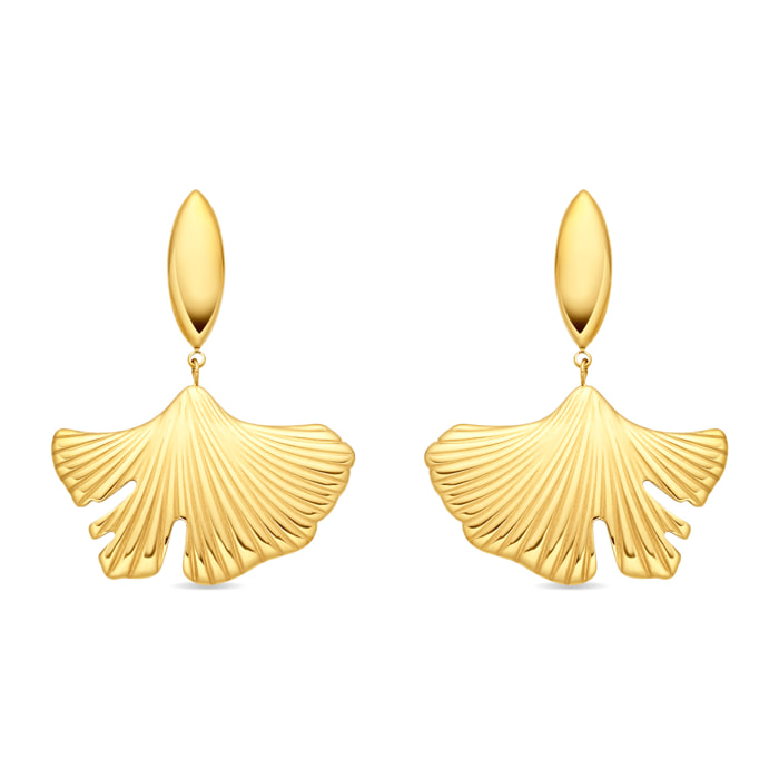 Pendientes Bese acabado oro amarillo 18k