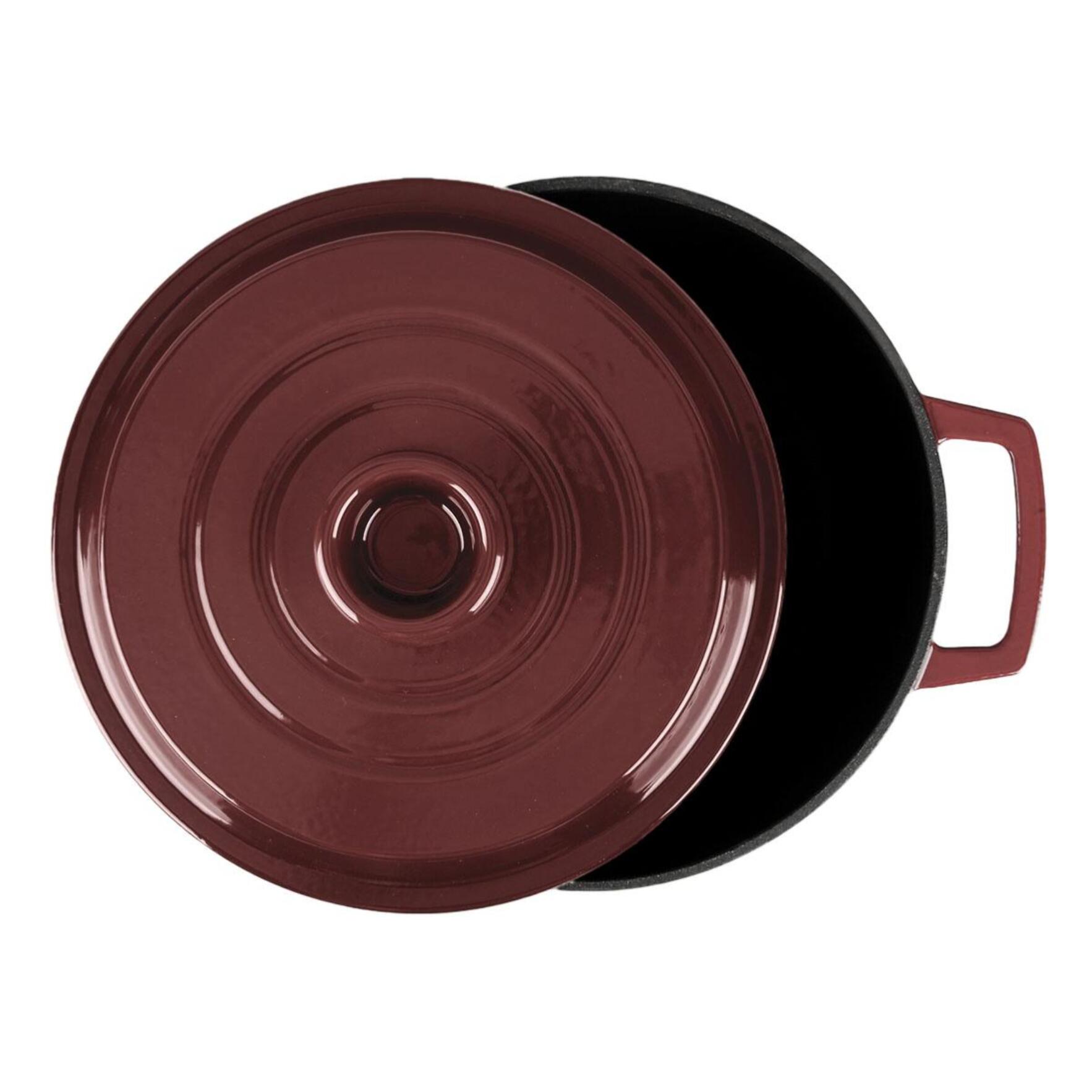 Cocotte en fonte ronde 25cm - "Masseiron Merlot"