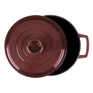 Cocotte en fonte ronde 25cm - "Masseiron Merlot"