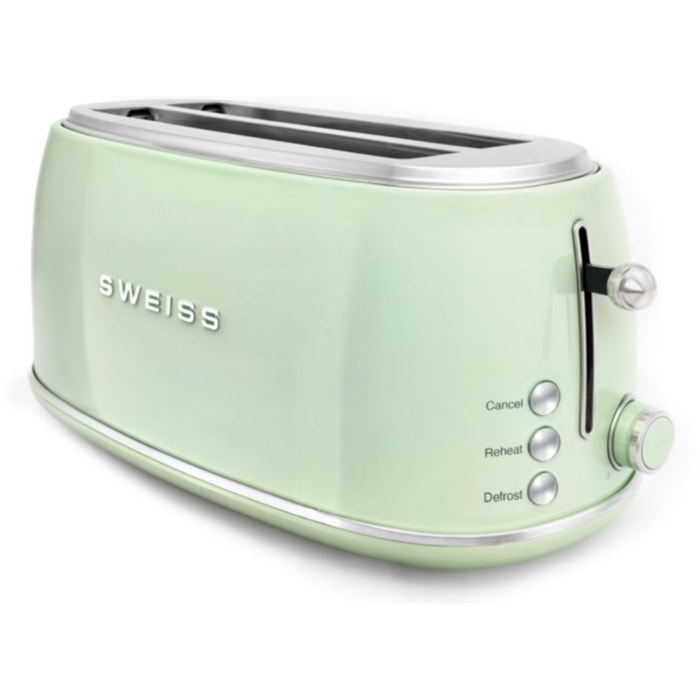 Grille-pain SWEISS baguette vintage vert GRV7
